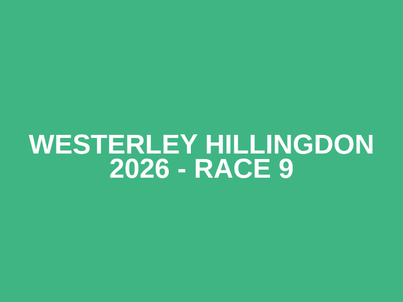 Westerley Hillingdon 2026 - Race 9 Logo