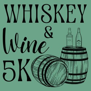 Whiskey and Wine 5K Logo