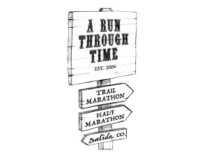 22nd Annual Run Through Time Trail Marathon and Half Marathon Logo