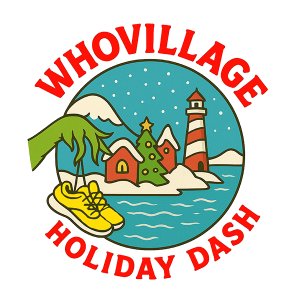 WhoVillage Holiday Dash Logo