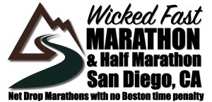 WICKED FAST MARATHON & HALF MARATHON SAN DIEGO Logo