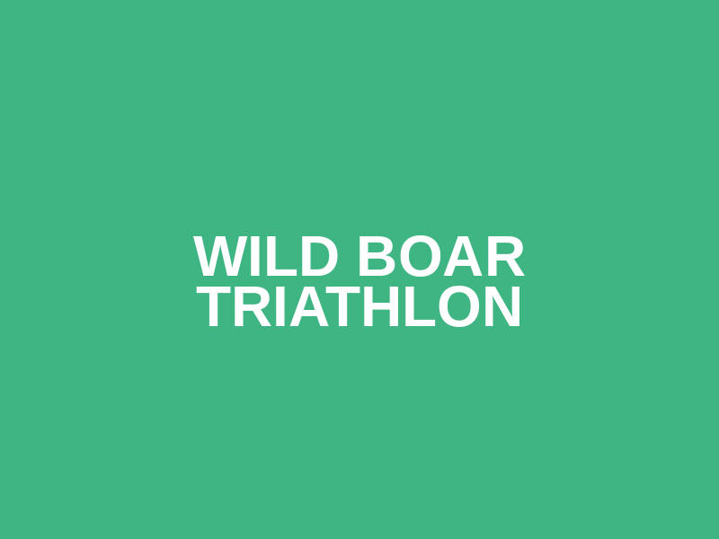 Wild Boar Triathlon Logo