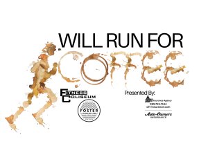 Will Run for Coffee 5k Logo