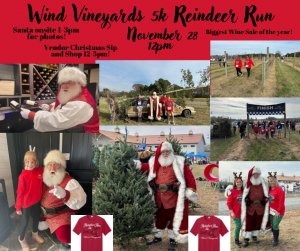 Wind Vineyards Reindeer Run/Walk Logo