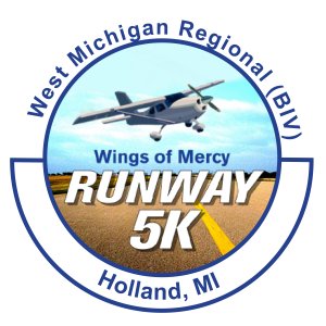 Wings of Mercy West Runway 5K Logo