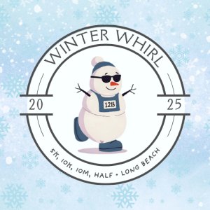 Winter Whirl – 5K, 10K, Half Marathon Logo