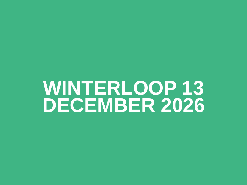 Winterloop 13 december 2026 Logo