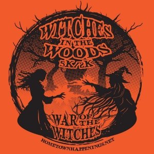 Witches in the Woods 5K/2K | Hometown Happenings Logo