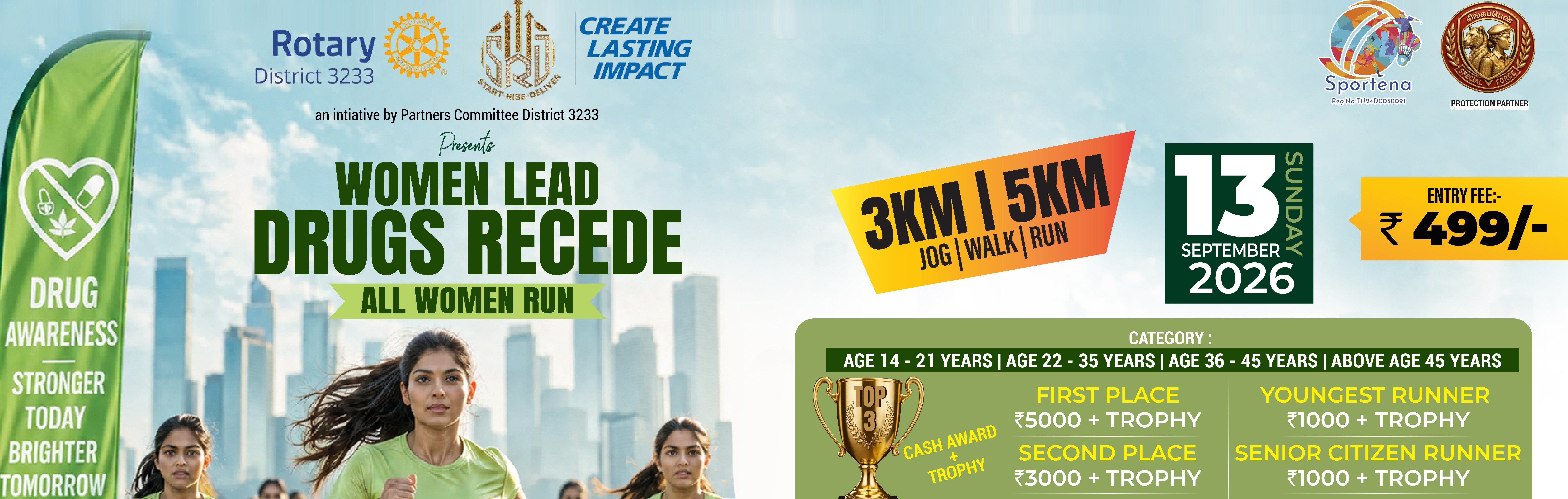 Women Lead – Drugs Recede 2026 Logo
