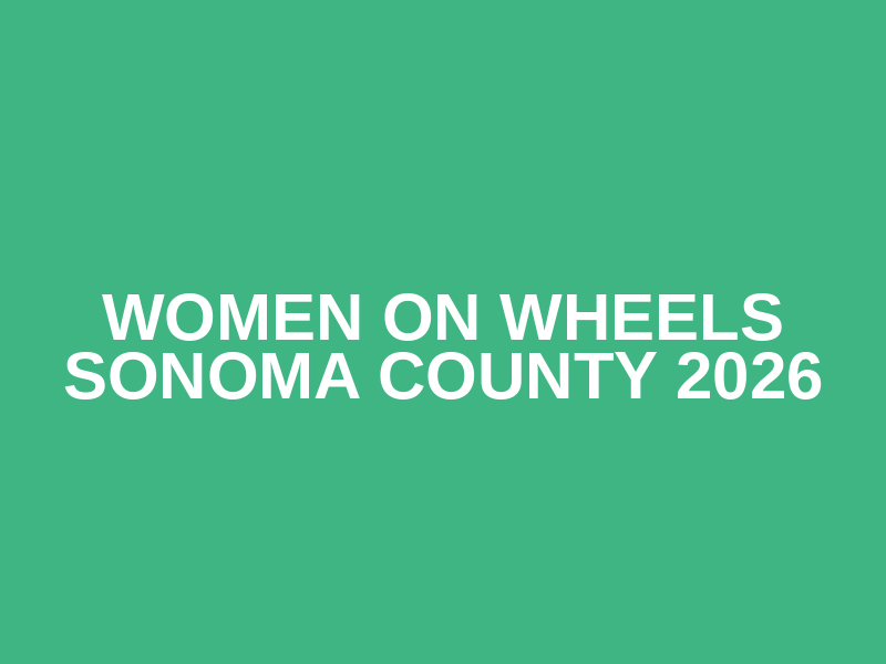 Women On Wheels Sonoma County 2026 Logo