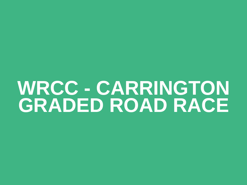 WRCC - Carrington Graded Road Race Logo