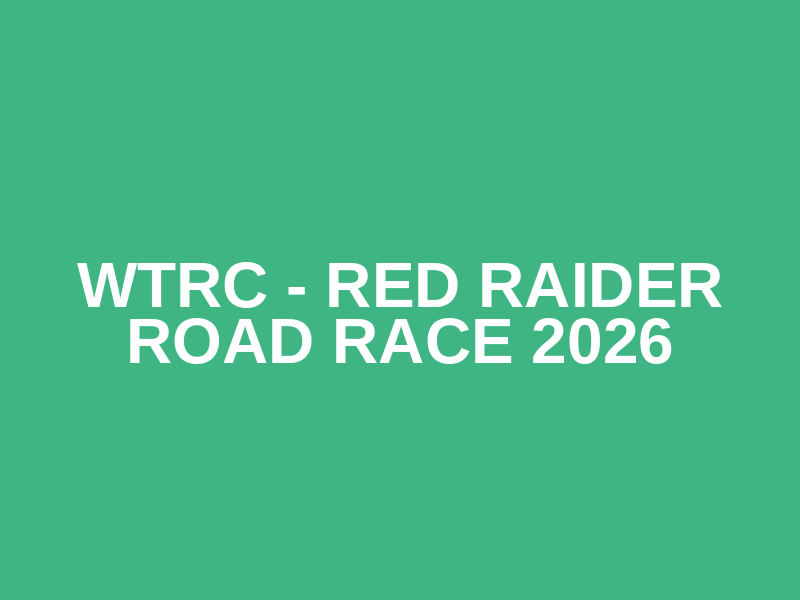 WTRC - Red Raider Road Race 2026 Logo