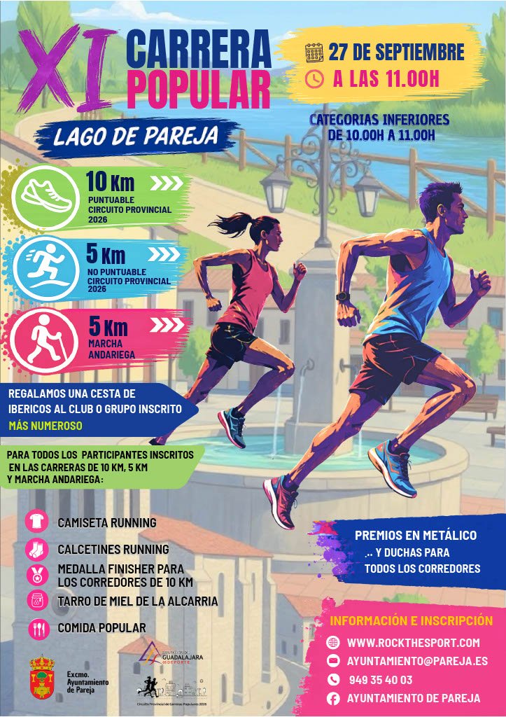 XI Carrera Popular Lago de Pareja Logo