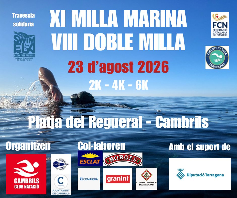 XI MILLA MARINA CAMBRILS - PLATJA DEL REGUERAL 2026
