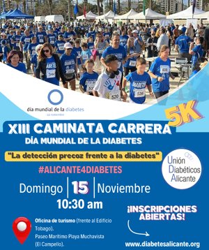 XIII Caminata Carrera Día Mundial de la Diabetes Alicante 2026