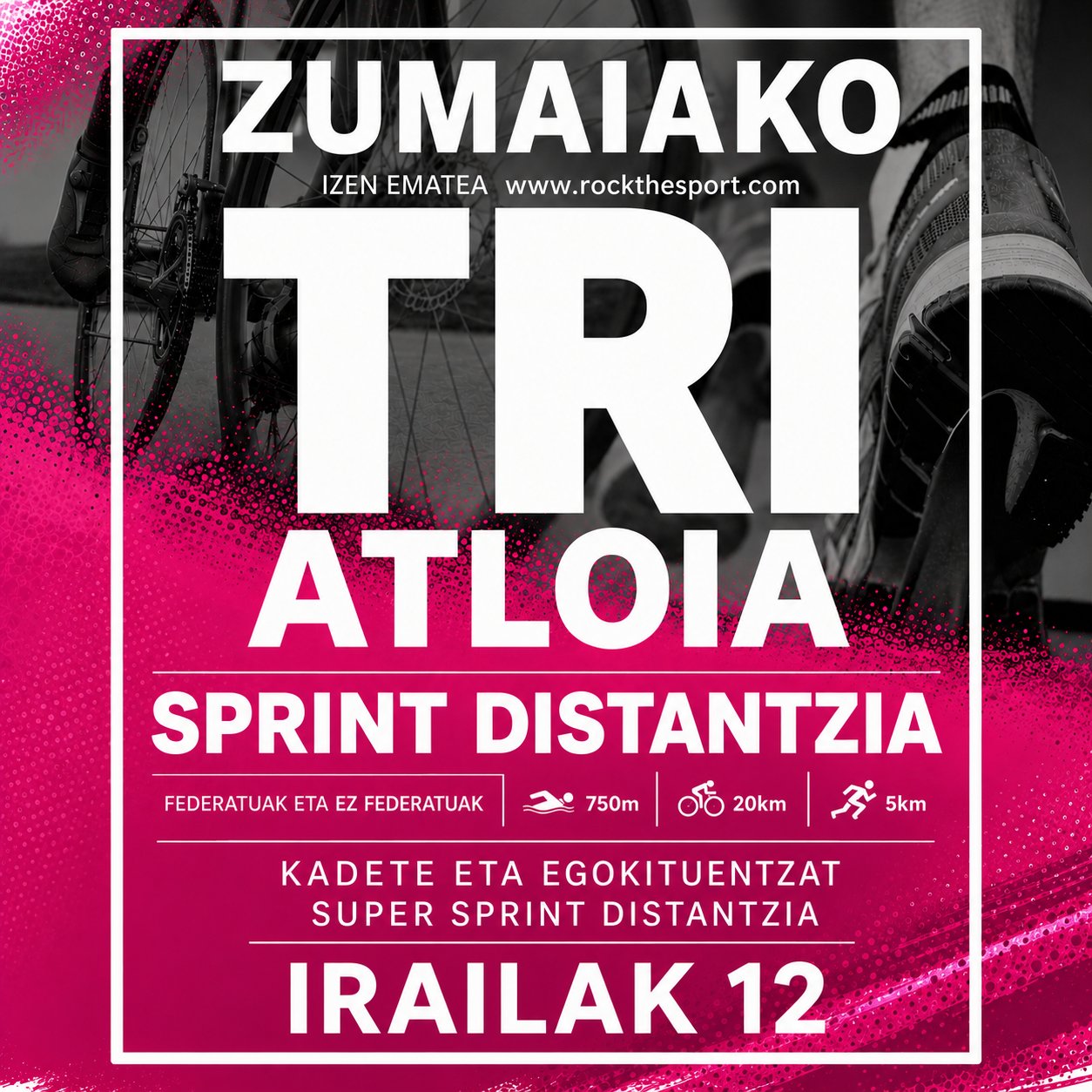 XIX. ZUMAIAKO SPRINT TRIATLOIA EUSKADIKO TXAPELKETA Logo