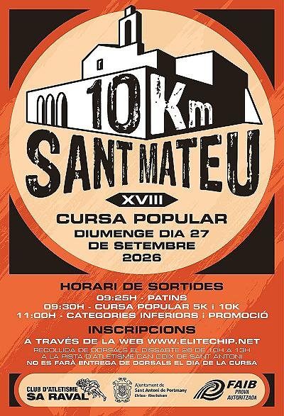 XVIII Cursa Popular Pla de Sant Mateu 2026