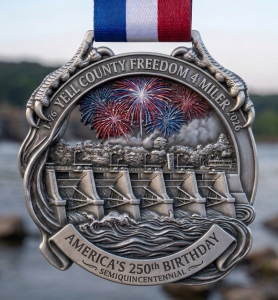 Yell County Freedom 4-Miler Logo