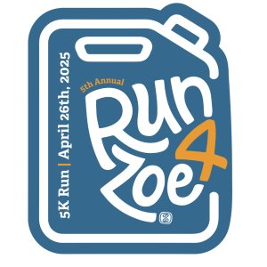 Zoe Ministries' 5th Annual RUN4ZOE 5K Logo