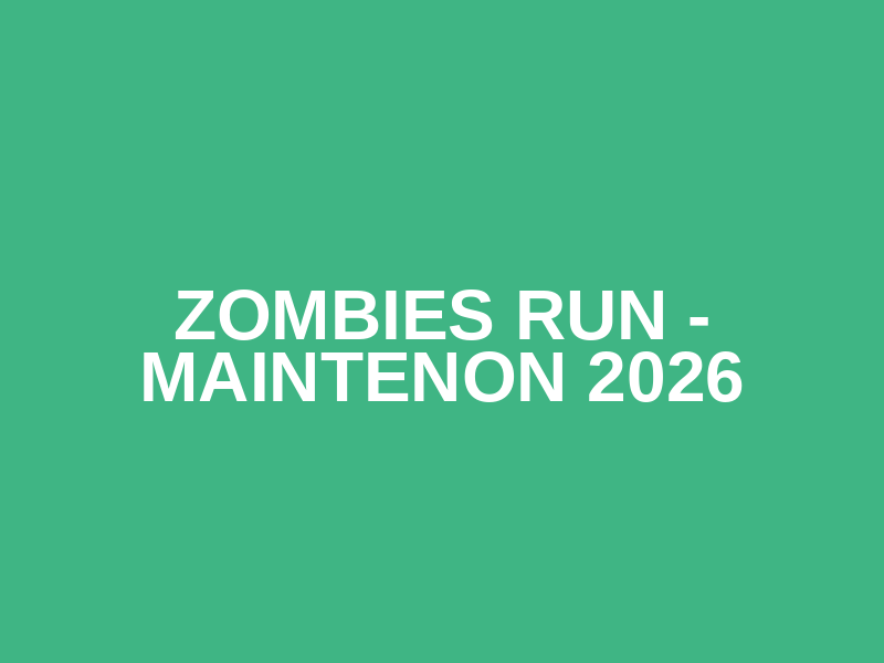 Zombies Run - Maintenon 2026 Logo